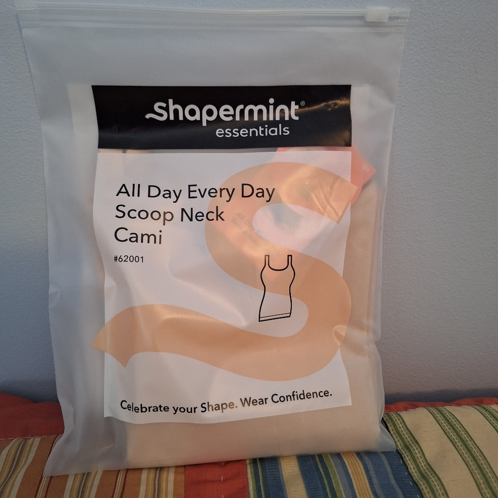 Shapermint All Day Every Day Scoop Neck Cami Size XL Color-Chai